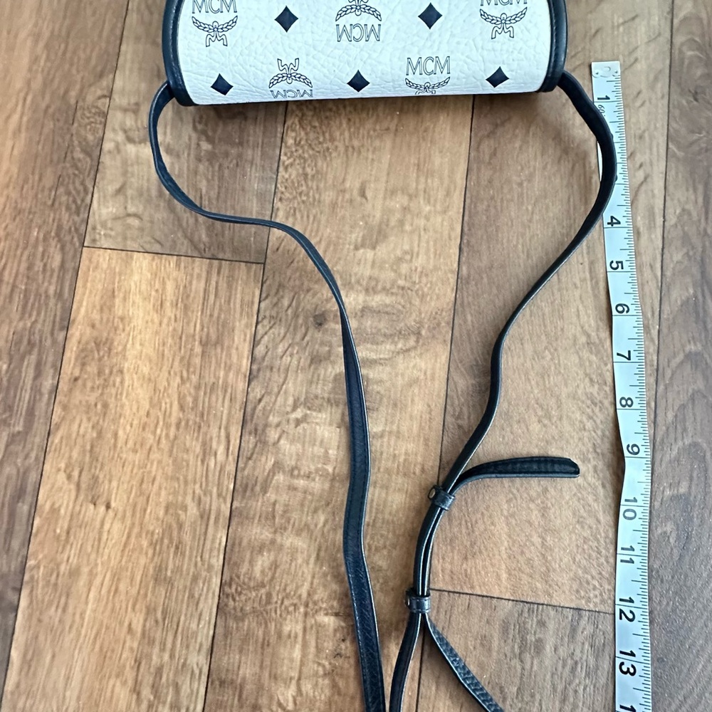 MCM Black and White Crossbody Bag - Picture 5 of 7